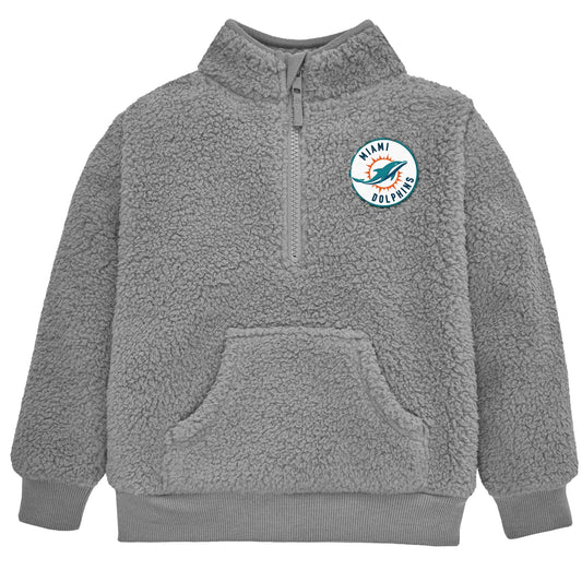 Infant & Toddler Miami Dolphins 1/4 Zip Sherpa Top